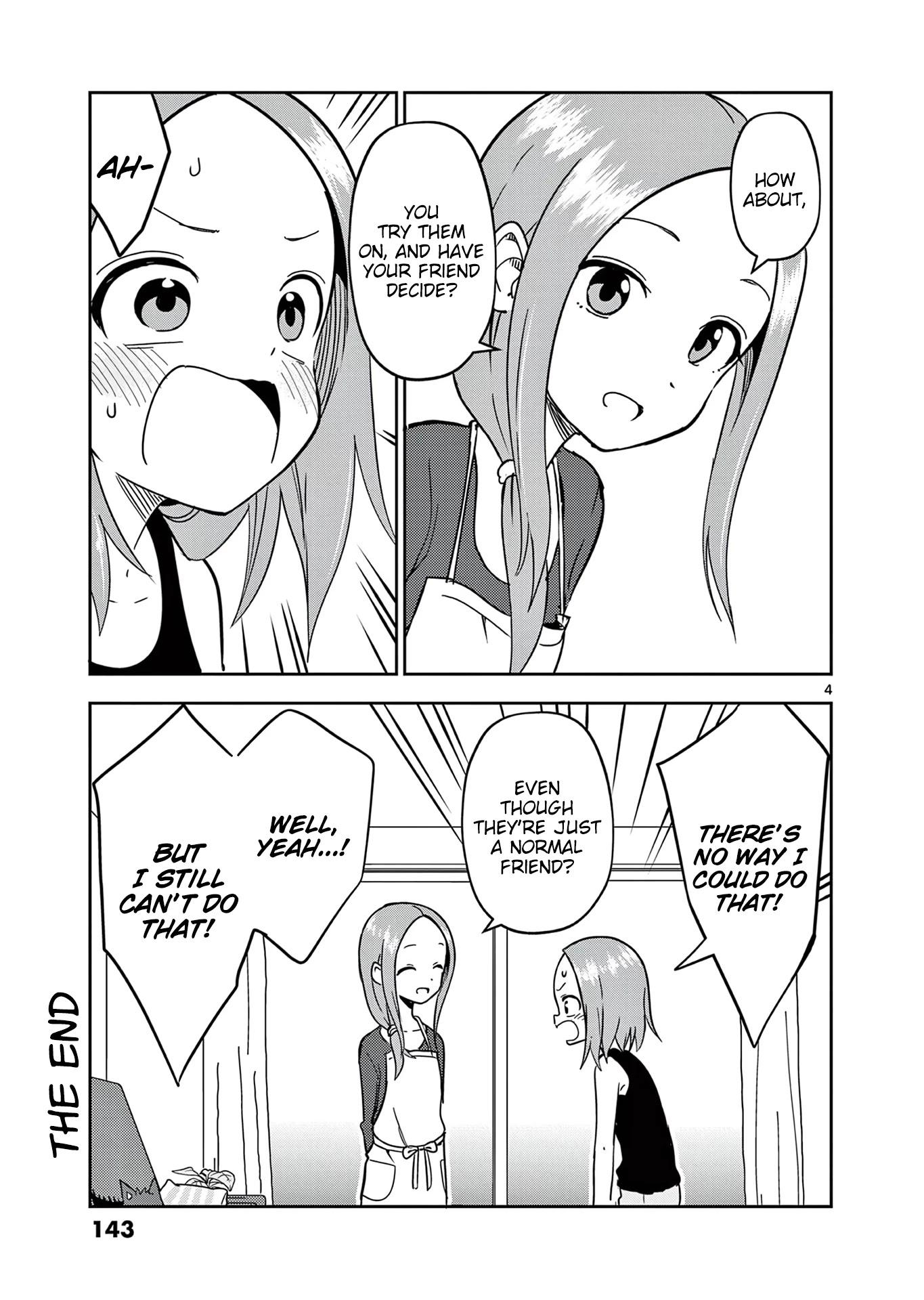 Karakai Jouzu no (Moto) Takagi-san Chapter 166.5 page 4 - Chapter 166.5