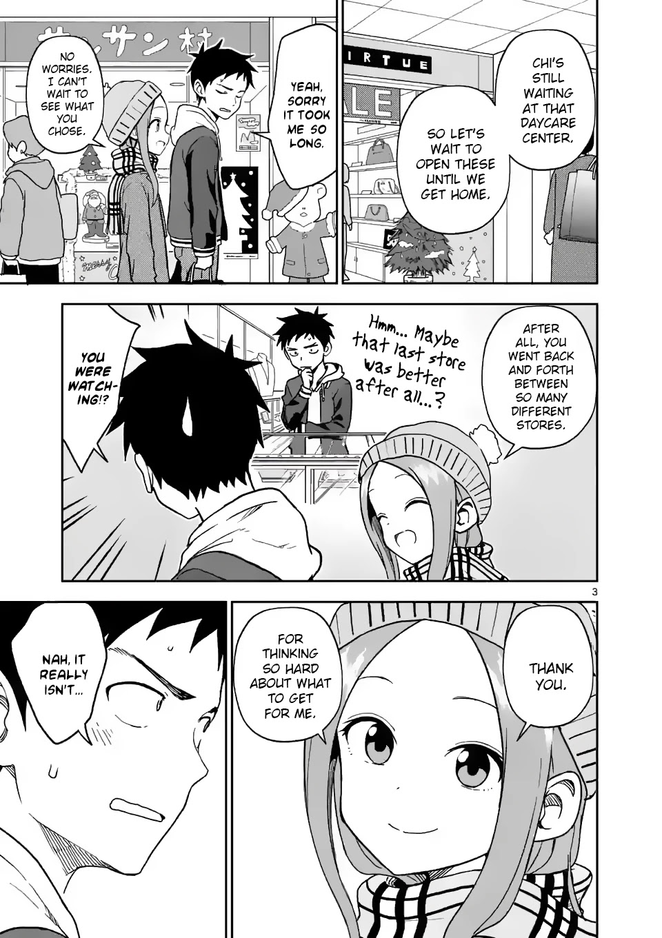 Karakai Jouzu no (Moto) Takagi-san Chapter 166 page 3 - Chapter 166