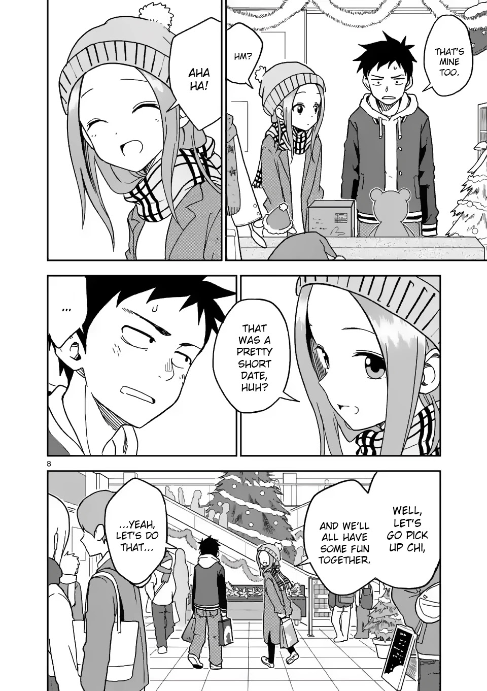 Karakai Jouzu no (Moto) Takagi-san Chapter 166 page 8 - Chapter 166