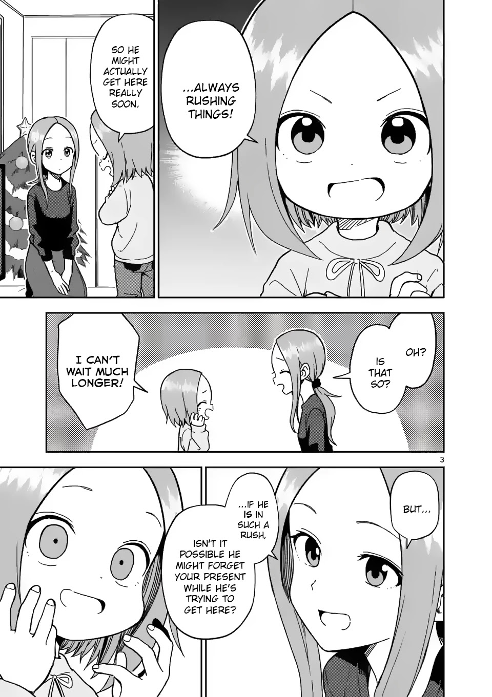 Karakai Jouzu no (Moto) Takagi-san Chapter 167 page 3 - Chapter 167