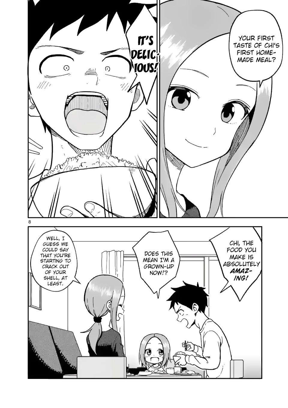 Karakai Jouzu no (Moto) Takagi-san Chapter 174 page 8 - Chapter 174