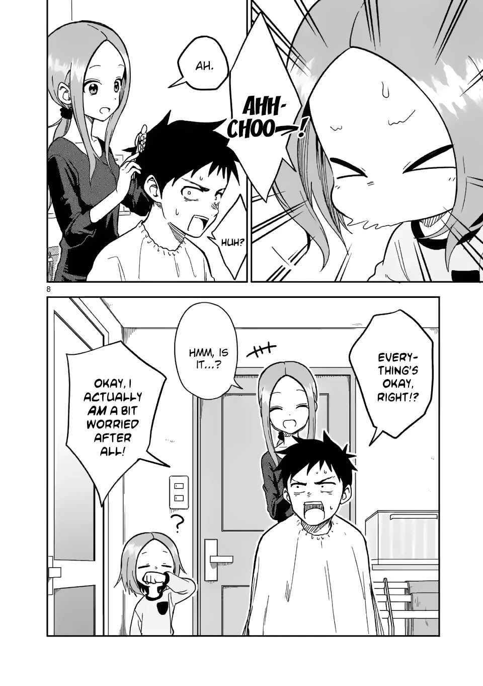 Karakai Jouzu no (Moto) Takagi-san Chapter 175 page 8 - Chapter 175