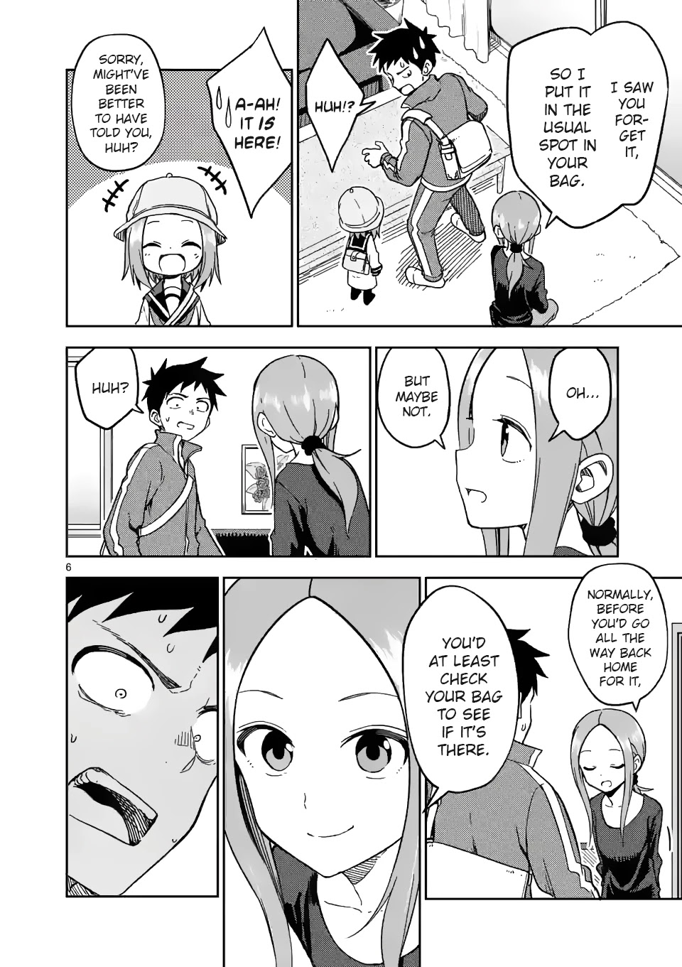Karakai Jouzu no (Moto) Takagi-san Chapter 179 page 6 - Chapter 179