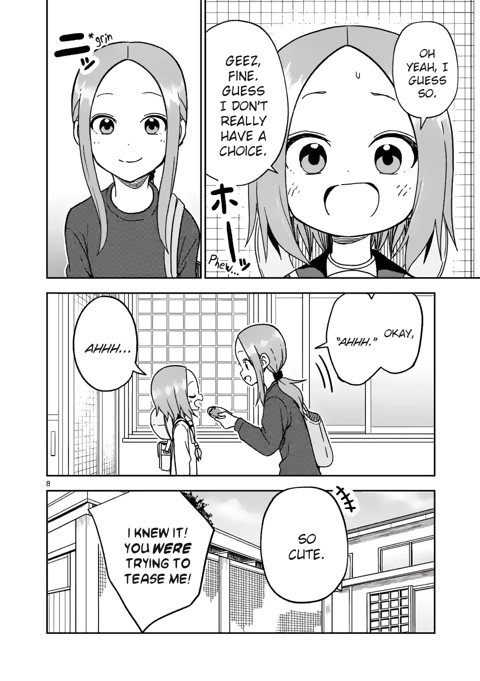 Karakai Jouzu no (Moto) Takagi-san Chapter 180 page 8 - Chapter 180