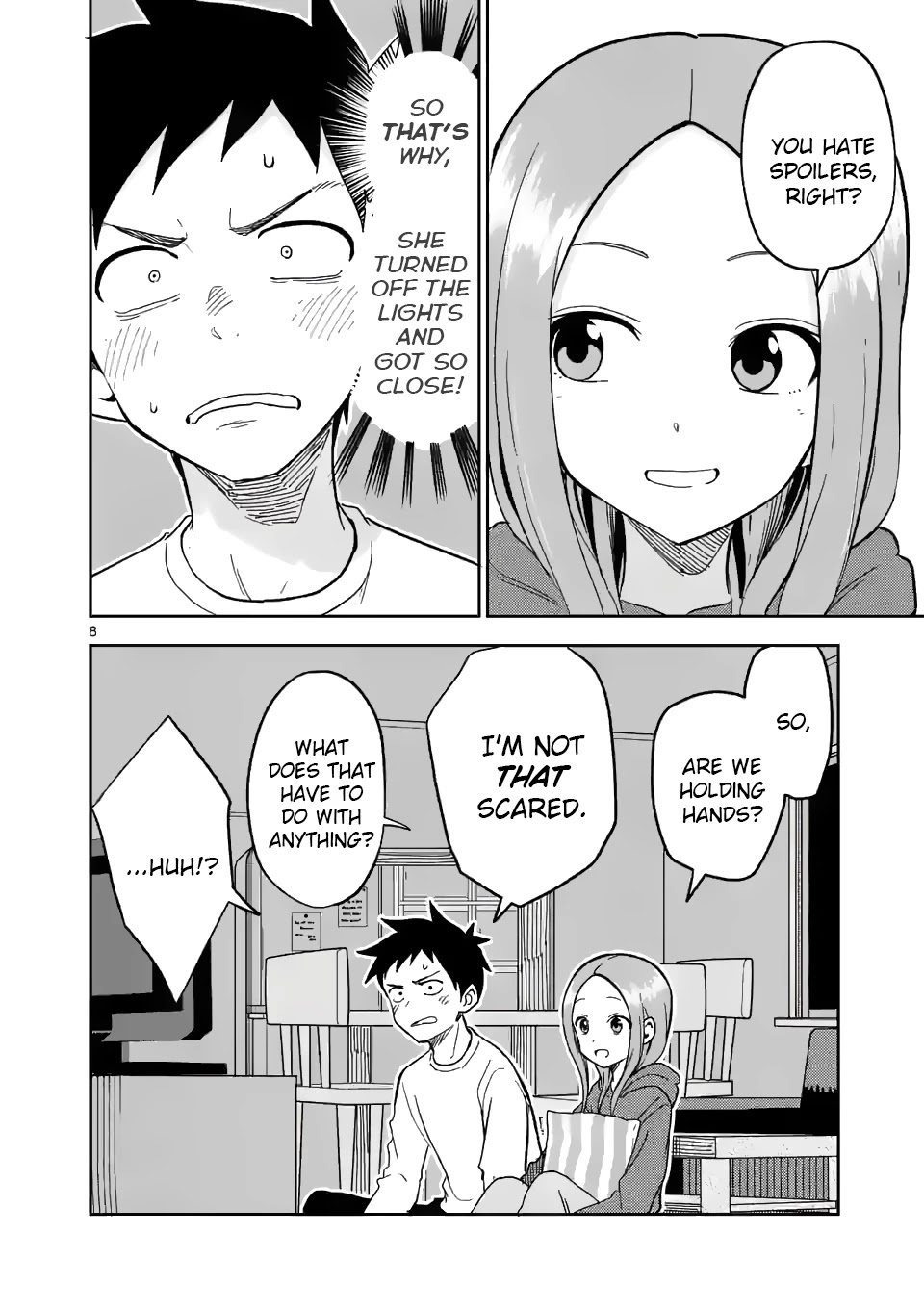 Karakai Jouzu no (Moto) Takagi-san Chapter 181 page 8 - Chapter 181