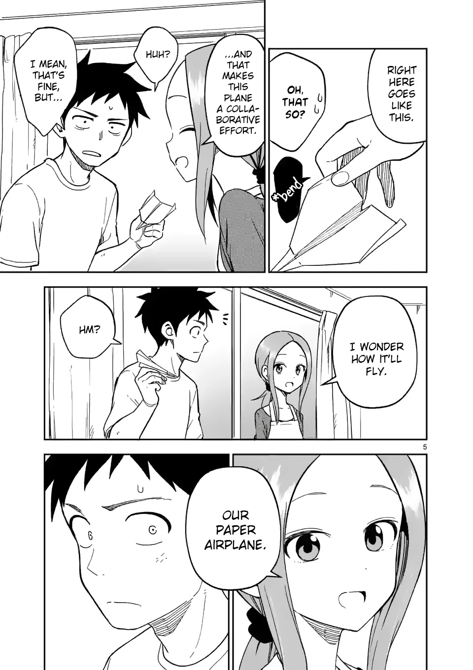 Karakai Jouzu no (Moto) Takagi-san Chapter 182 page 5 - Chapter 182