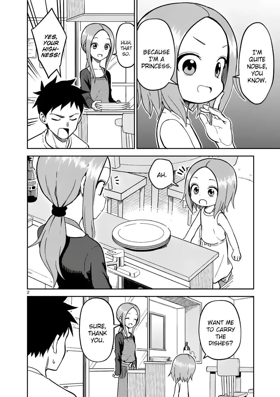 Karakai Jouzu no (Moto) Takagi-san Chapter 183 page 2 - Chapter 183