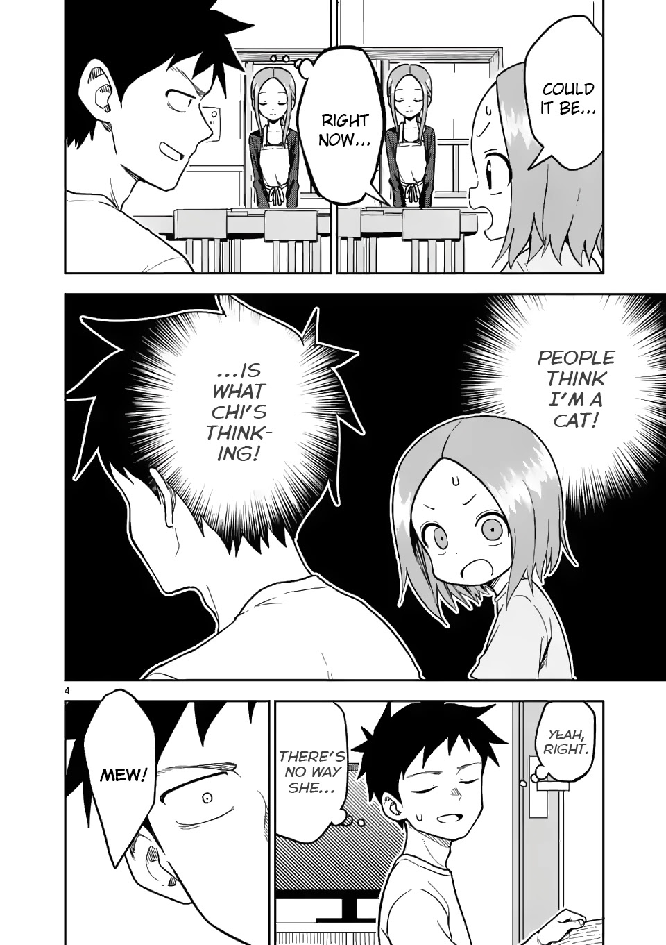 Karakai Jouzu no (Moto) Takagi-san Chapter 184 page 4 - Chapter 184