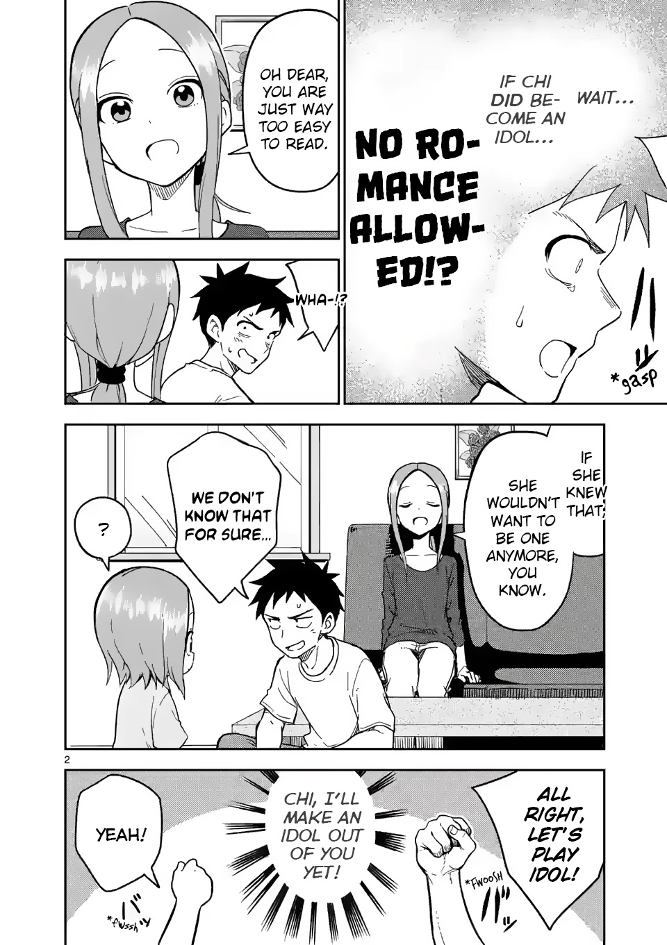 Karakai Jouzu no (Moto) Takagi-san Chapter 186 page 2 - Chapter 186