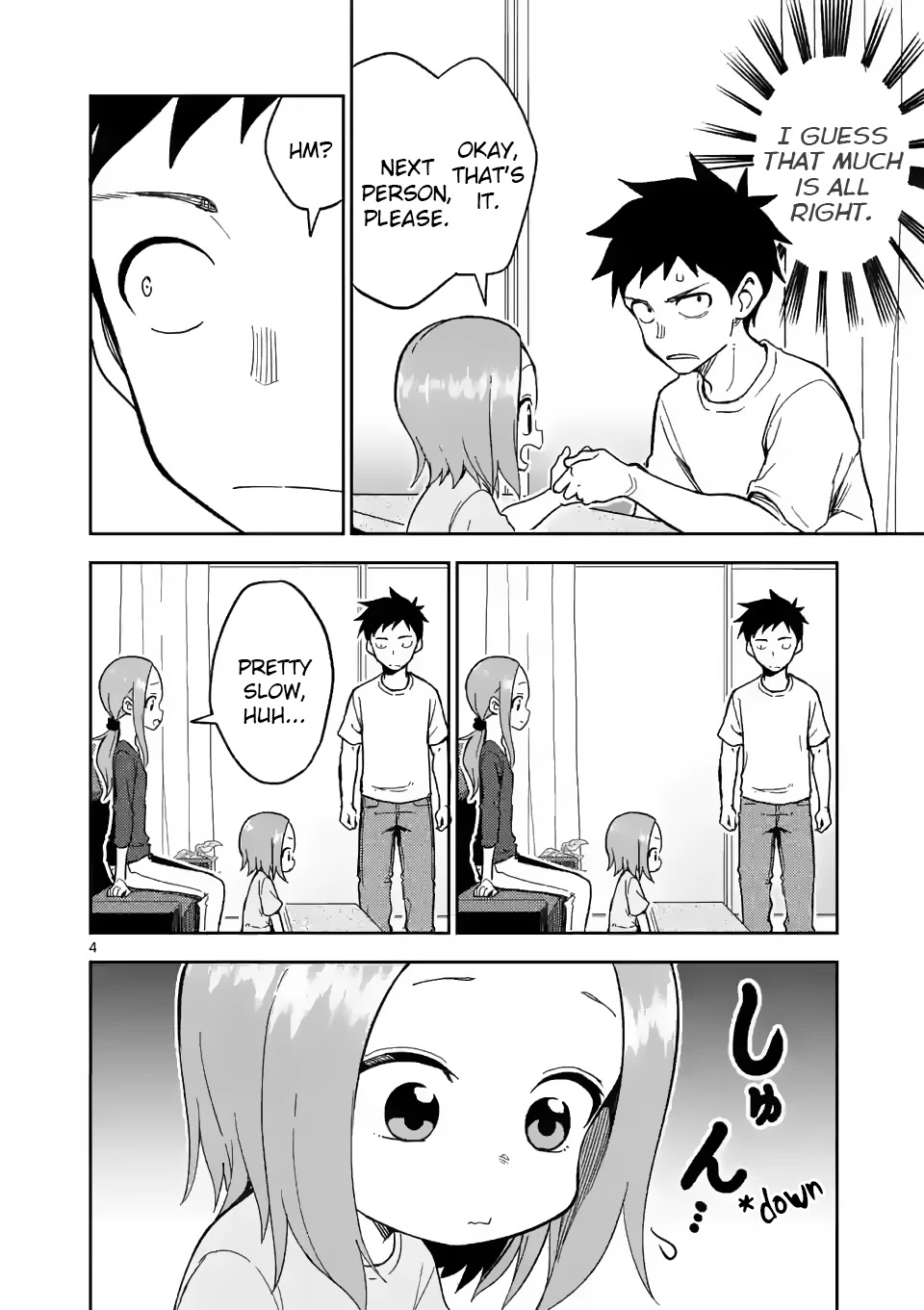 Karakai Jouzu no (Moto) Takagi-san Chapter 186 page 4 - Chapter 186