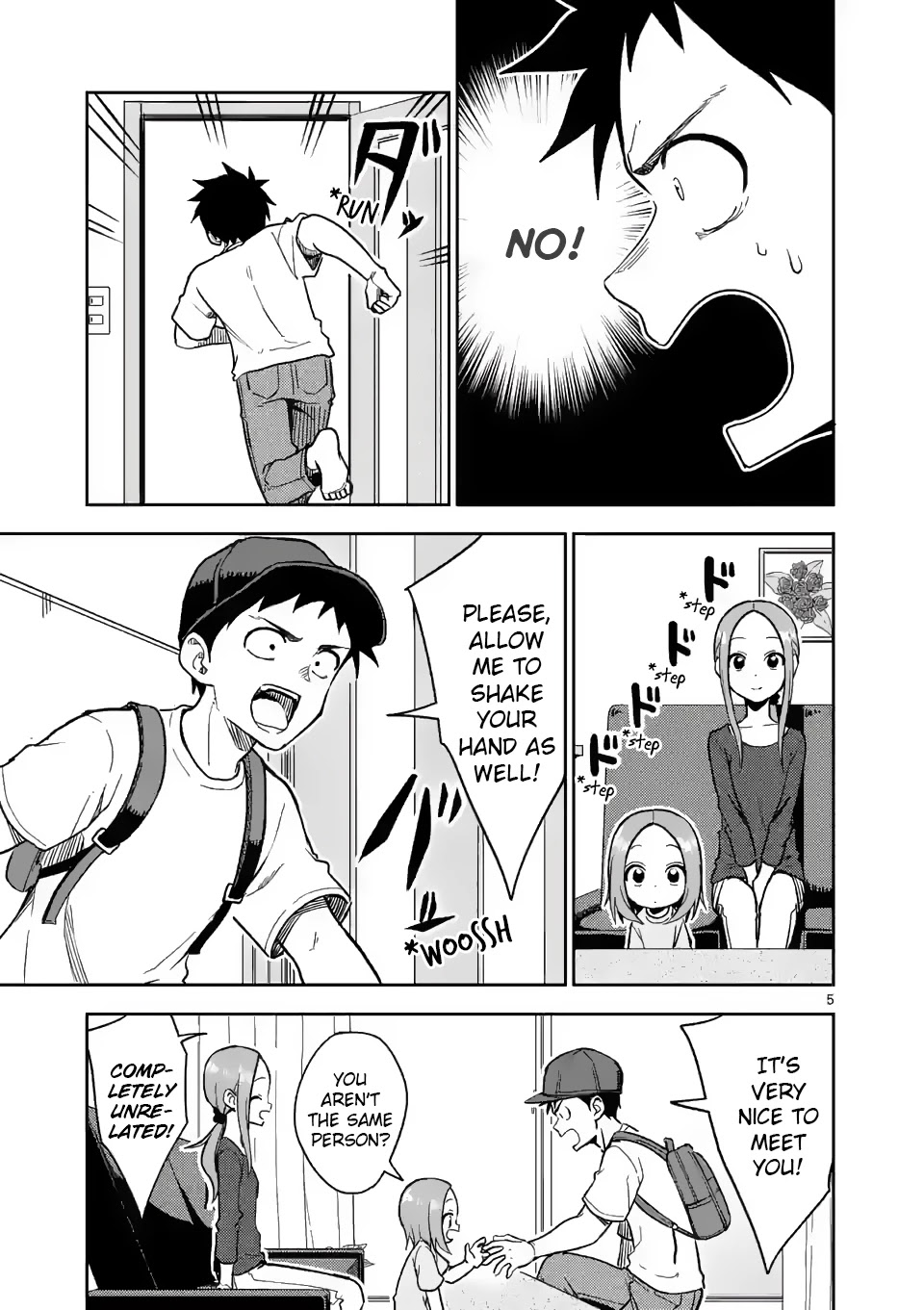 Karakai Jouzu no (Moto) Takagi-san Chapter 186 page 5 - Chapter 186