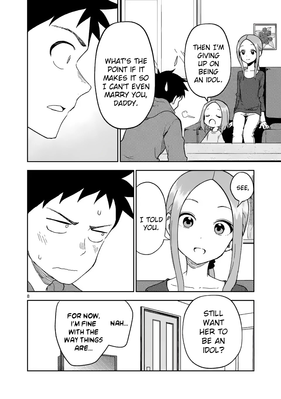 Karakai Jouzu no (Moto) Takagi-san Chapter 186 page 8 - Chapter 186