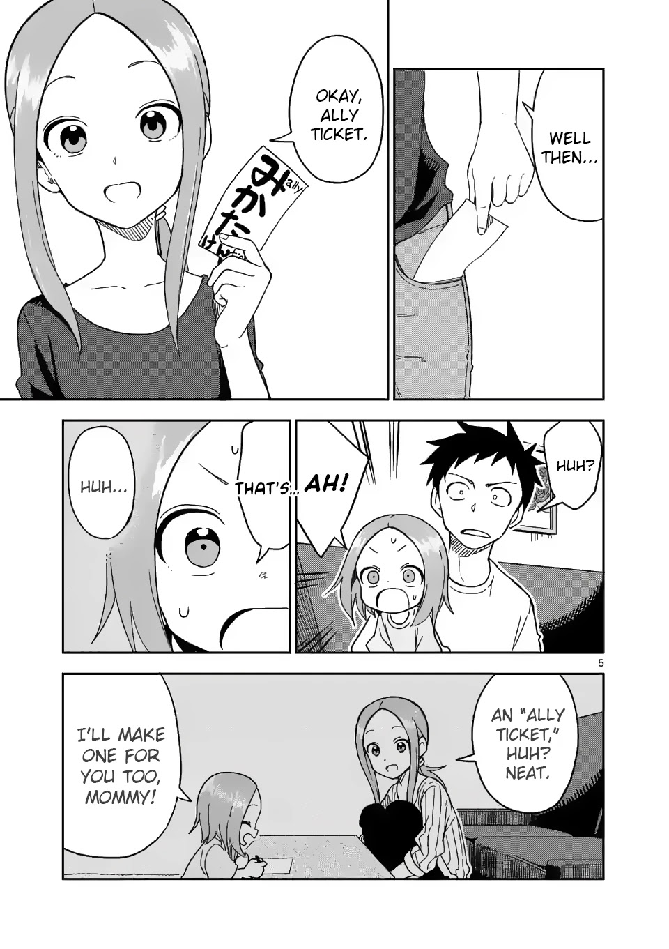 Karakai Jouzu no (Moto) Takagi-san Chapter 187 page 5 - Chapter 187