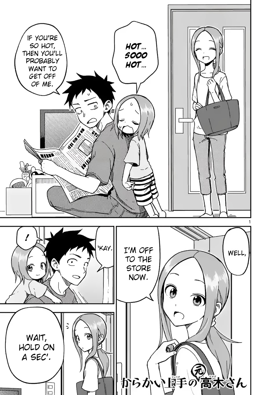 Karakai Jouzu no (Moto) Takagi-san Chapter 189 page 1 - Chapter 189