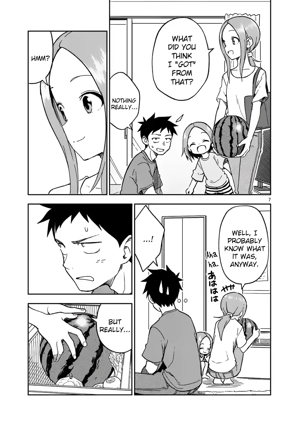Karakai Jouzu no (Moto) Takagi-san Chapter 189 page 7 - Chapter 189