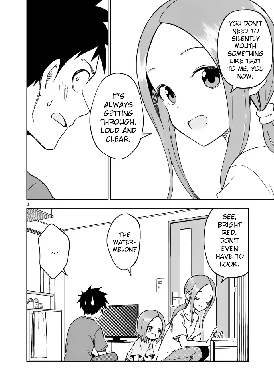 Karakai Jouzu no (Moto) Takagi-san Chapter 189 page 8 - Chapter 189