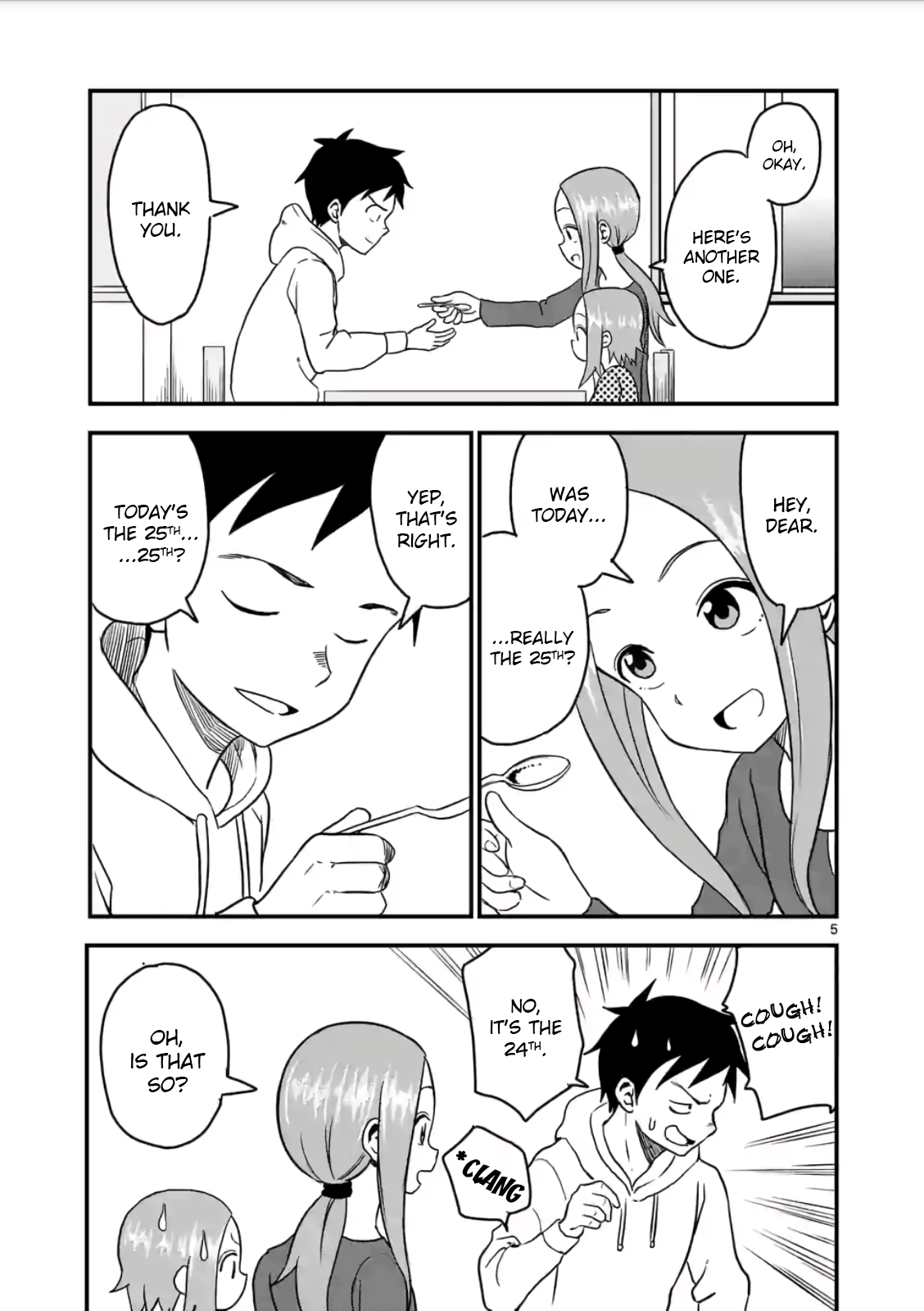 Karakai Jouzu no (Moto) Takagi-san Chapter 19 page 5 - Chapter 19