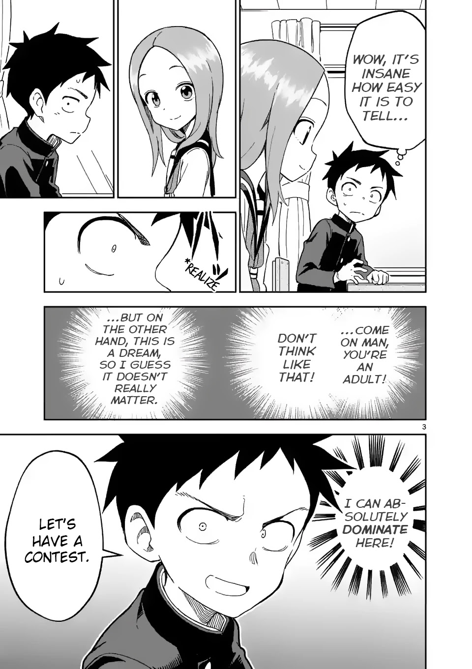 Karakai Jouzu no (Moto) Takagi-san Chapter 190 page 3 - Chapter 190