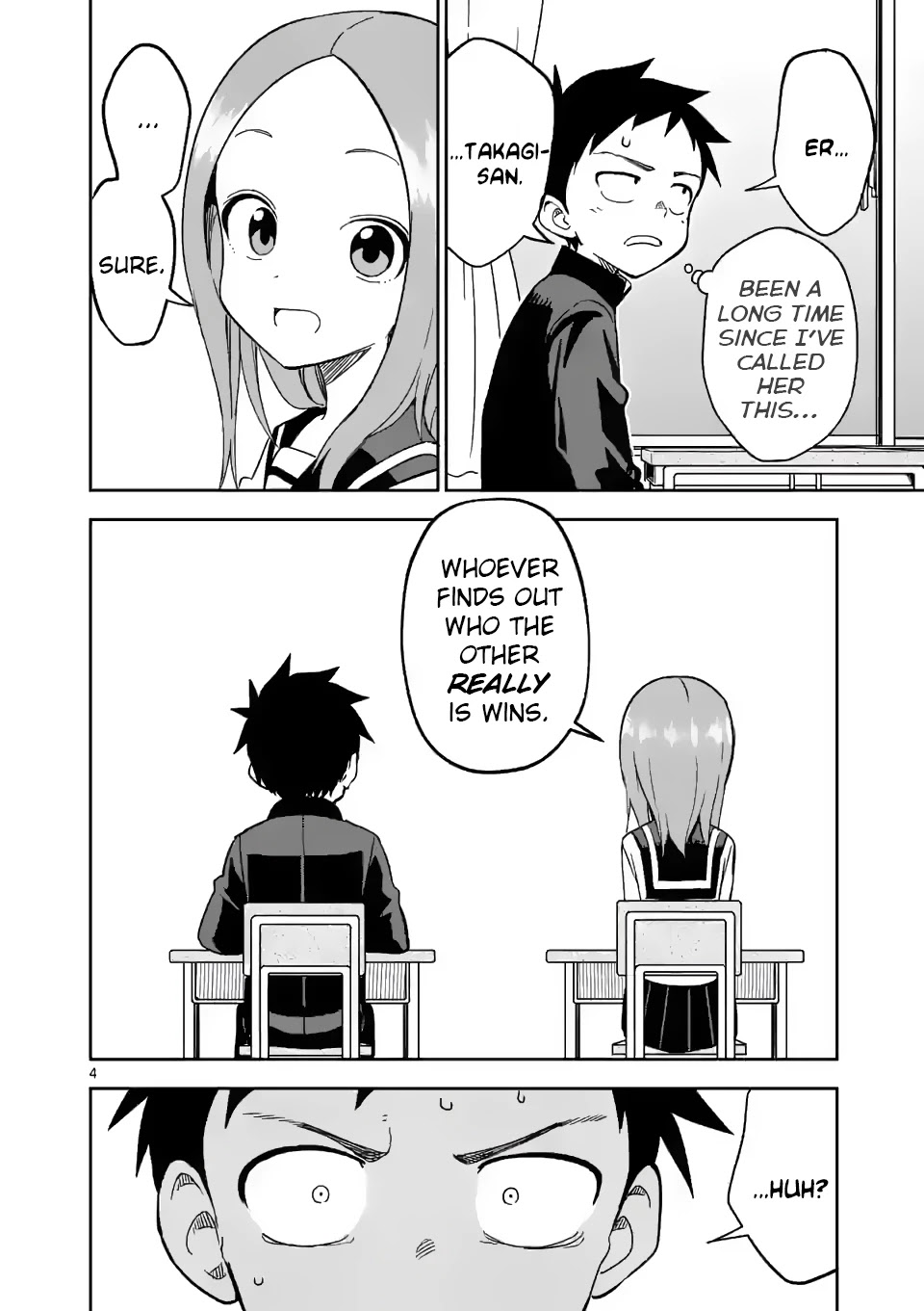 Karakai Jouzu no (Moto) Takagi-san Chapter 190 page 4 - Chapter 190