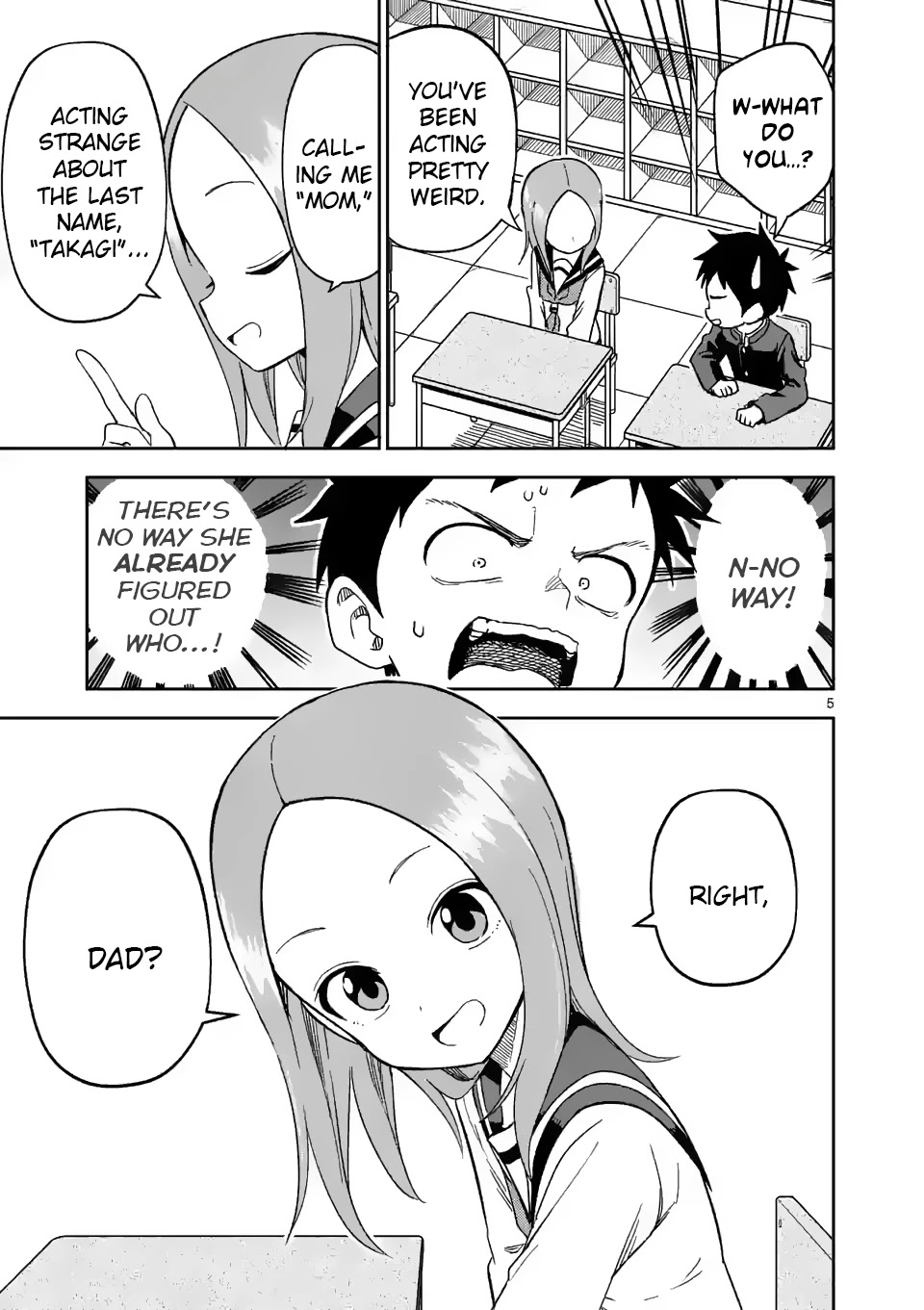 Karakai Jouzu no (Moto) Takagi-san Chapter 190 page 5 - Chapter 190