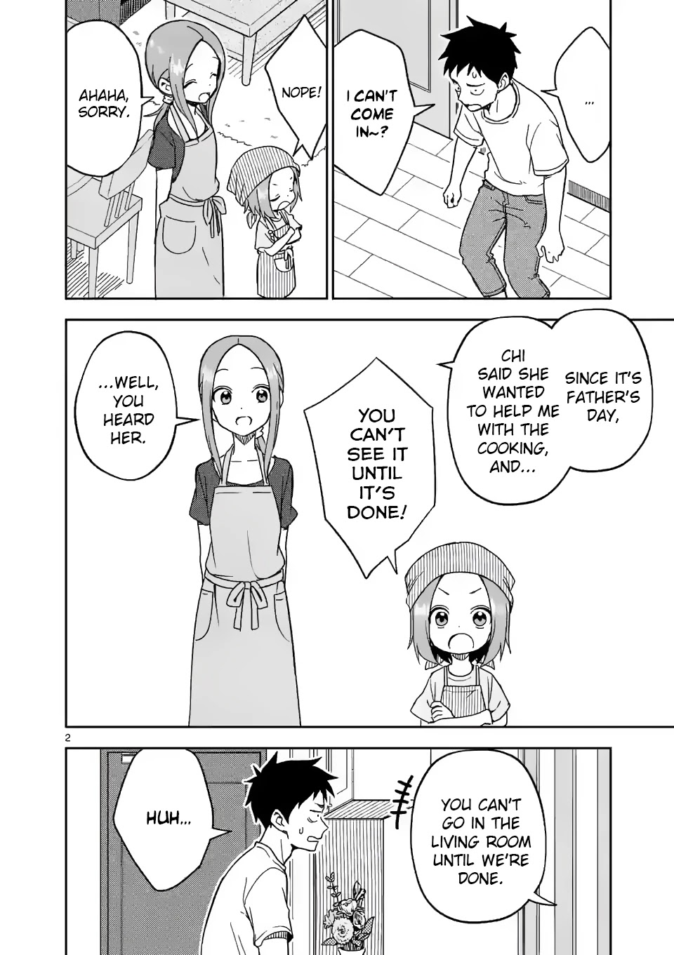 Karakai Jouzu no (Moto) Takagi-san Chapter 191 page 2 - Chapter 191