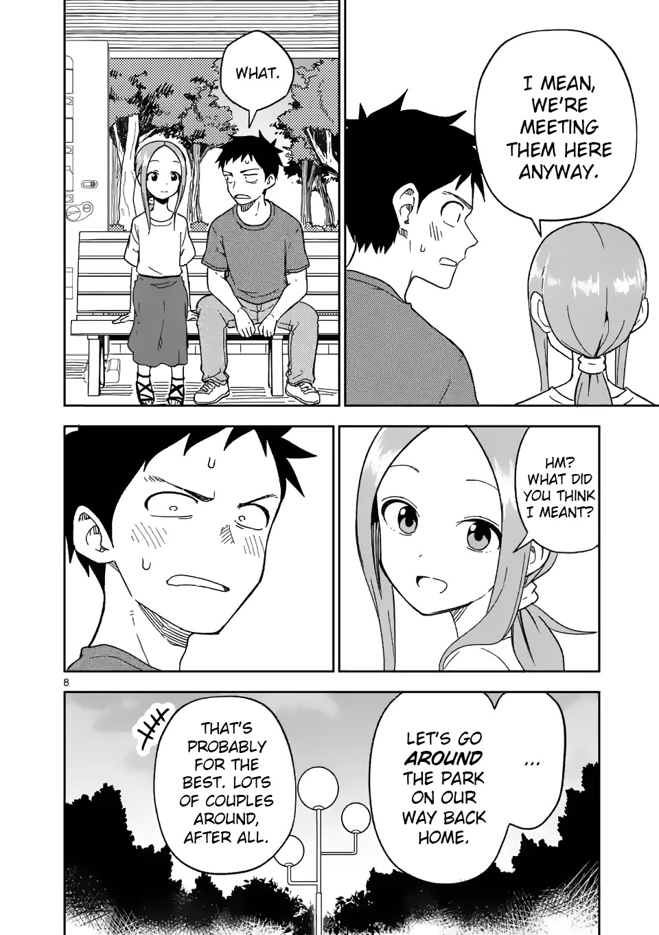 Karakai Jouzu no (Moto) Takagi-san Chapter 195 page 8 - Chapter 195