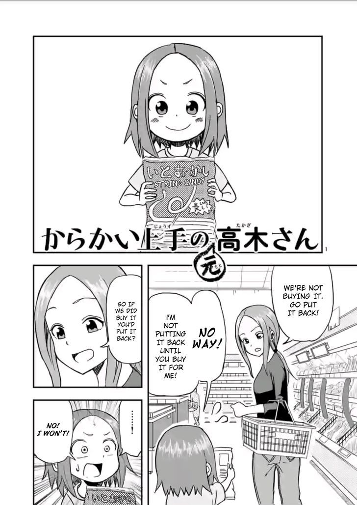 Karakai Jouzu no (Moto) Takagi-san Chapter 2 page 1 - Chapter 2