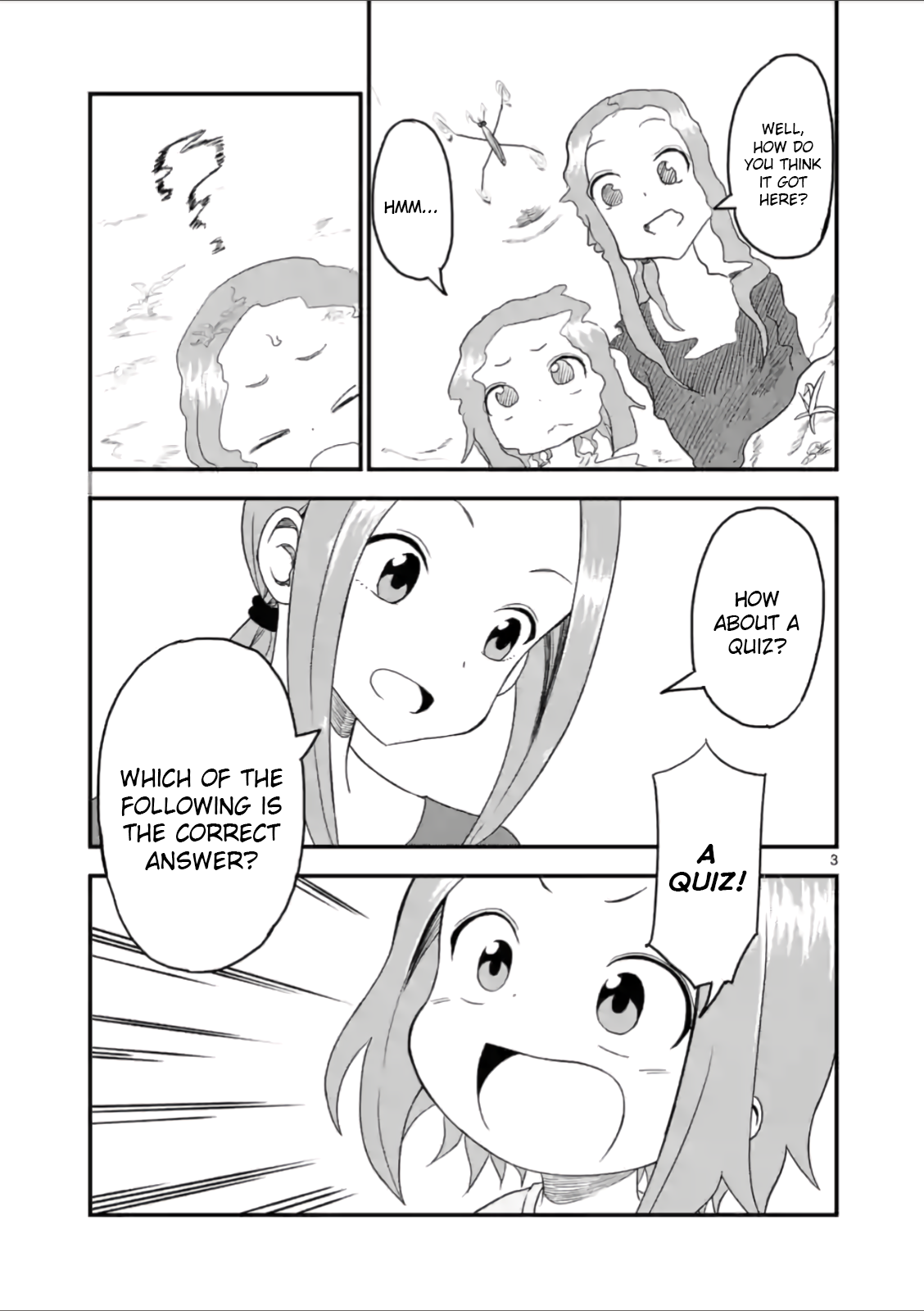 Karakai Jouzu no (Moto) Takagi-san Chapter 20 page 3 - Chapter 20