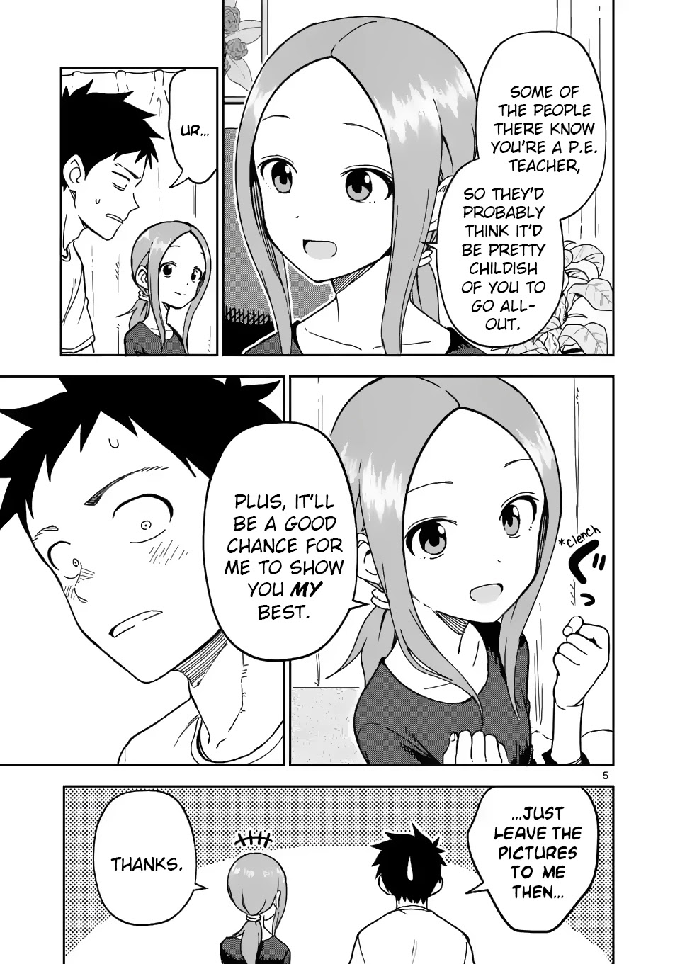 Karakai Jouzu no (Moto) Takagi-san Chapter 204 page 5 - Chapter 204