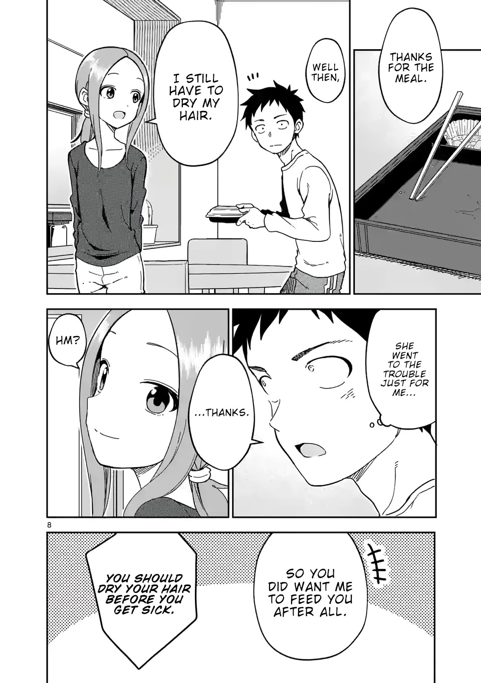 Karakai Jouzu no (Moto) Takagi-san Chapter 207 page 8 - Chapter 207