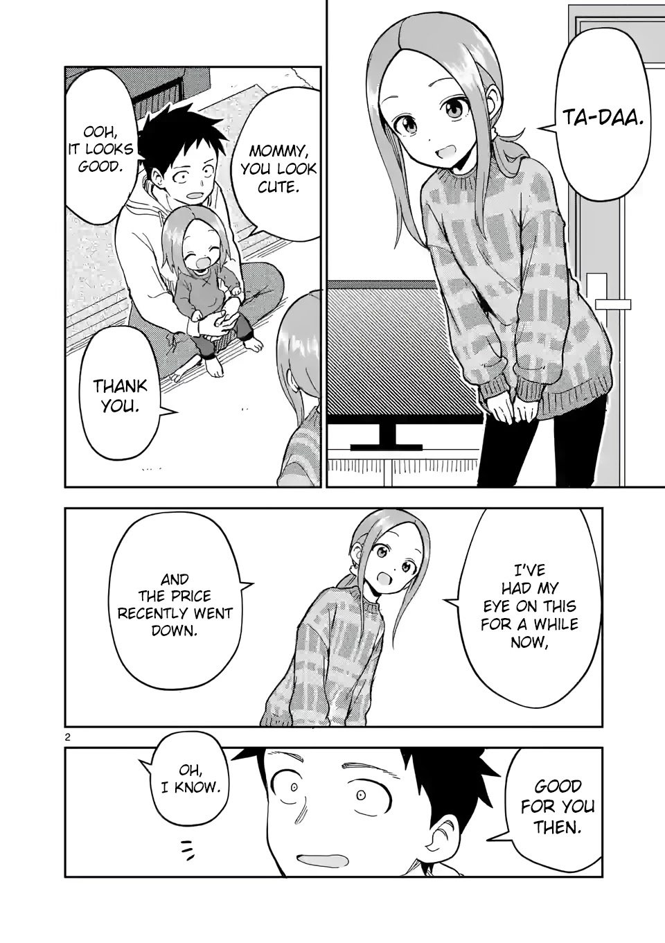 Karakai Jouzu no (Moto) Takagi-san Chapter 208 page 2 - Chapter 208