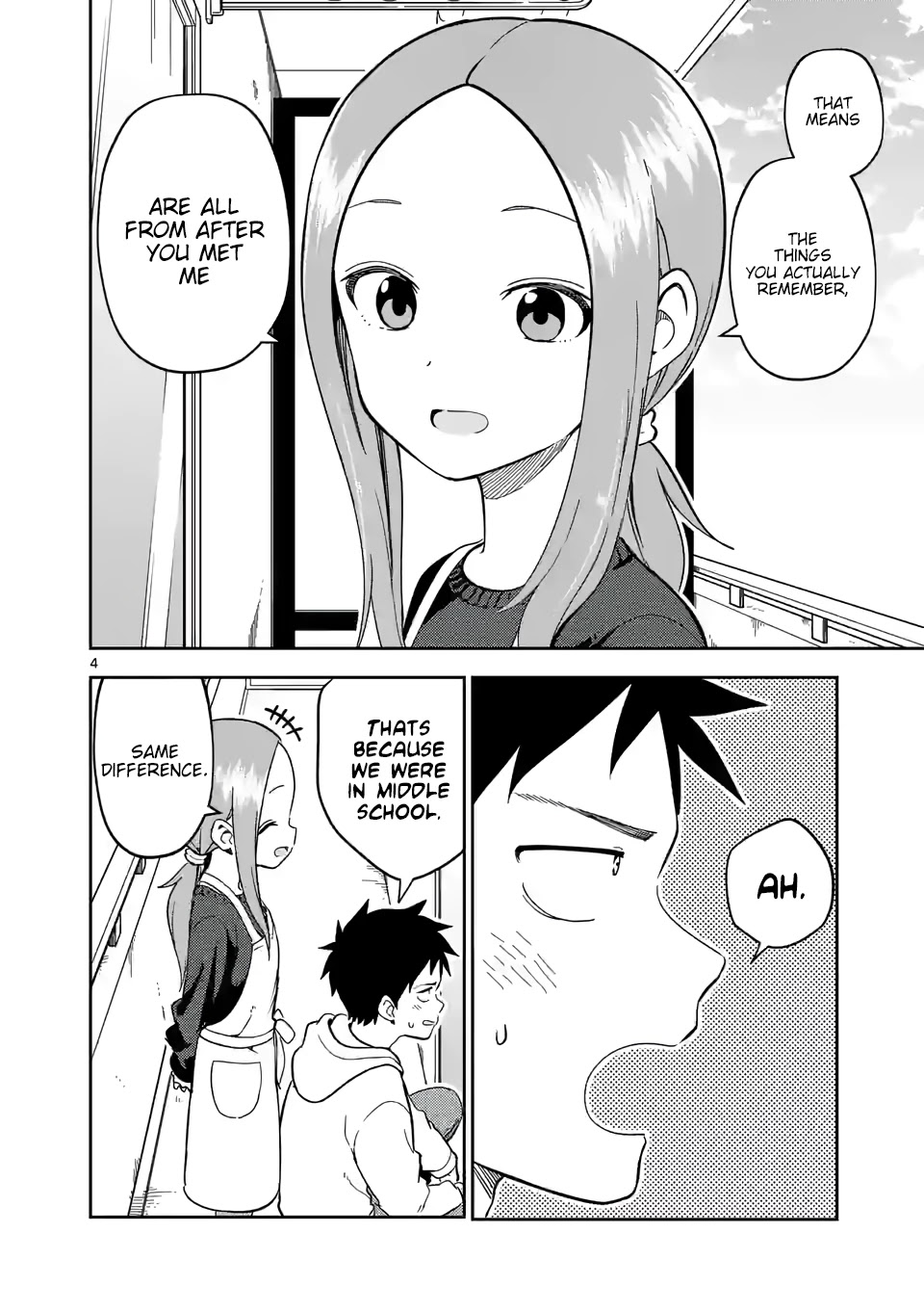 Karakai Jouzu no (Moto) Takagi-san Chapter 210 page 4 - Chapter 210