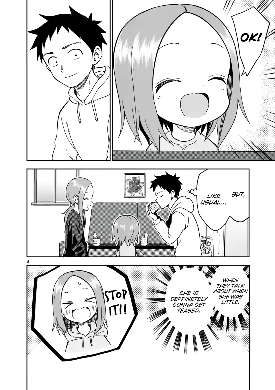 Karakai Jouzu no (Moto) Takagi-san Chapter 210 page 8 - Chapter 210