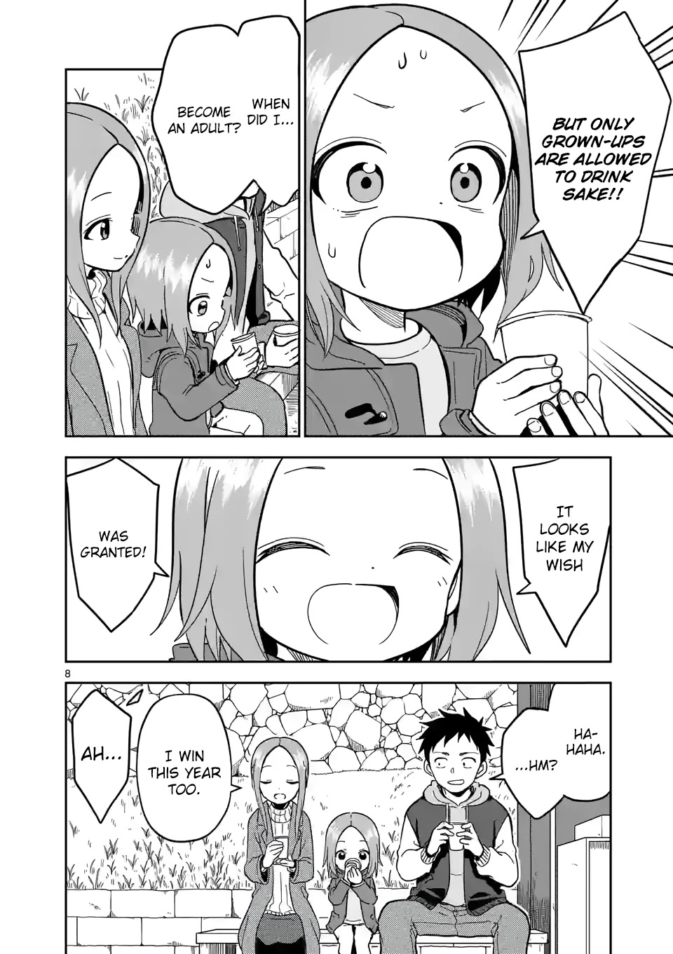 Karakai Jouzu no (Moto) Takagi-san Chapter 211 page 8 - Chapter 211
