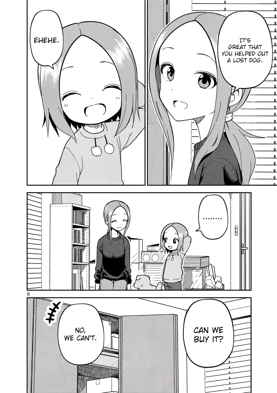 Karakai Jouzu no (Moto) Takagi-san Chapter 212 page 8 - Chapter 212