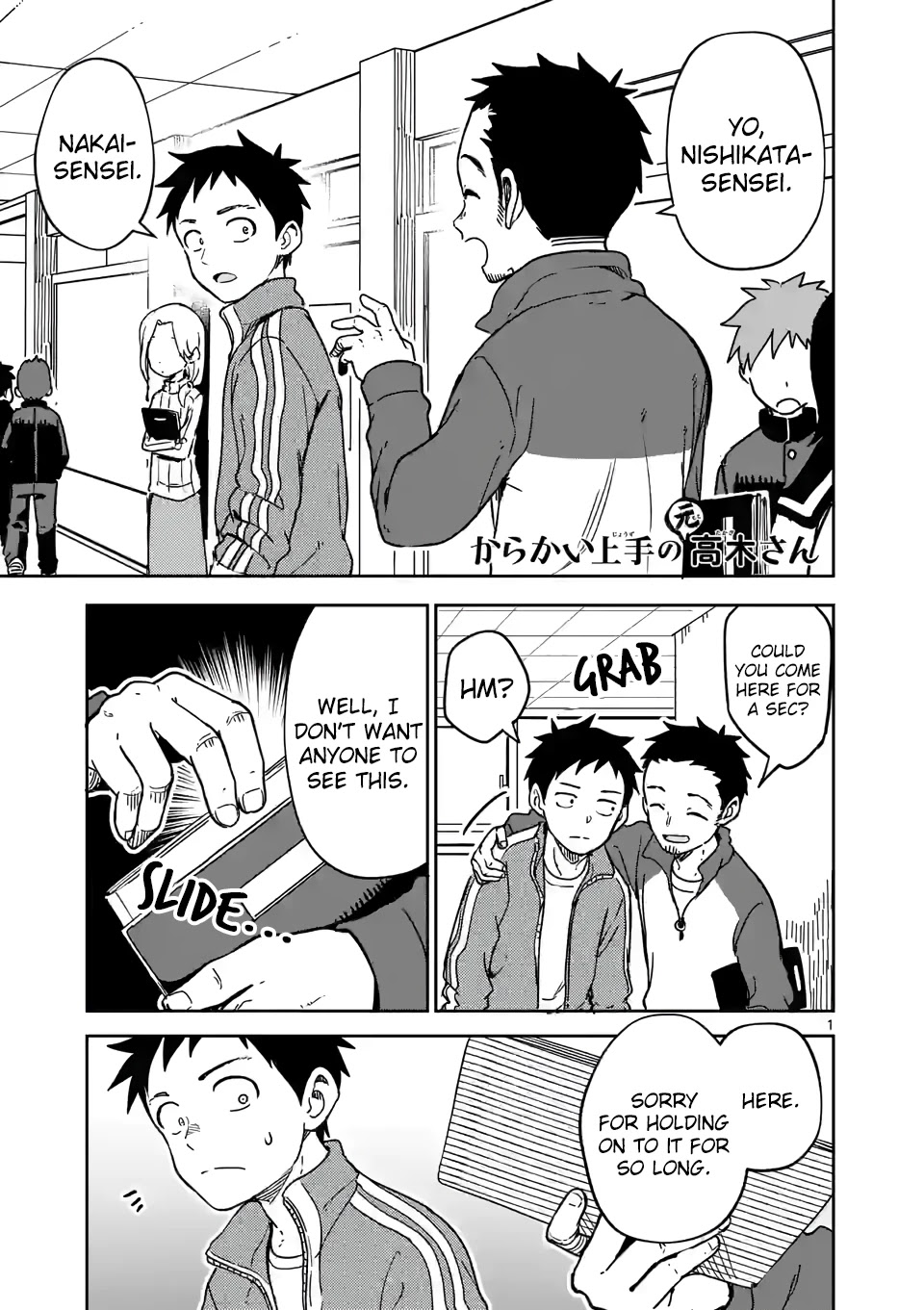 Karakai Jouzu no (Moto) Takagi-san Chapter 214 page 1 - Chapter 214
