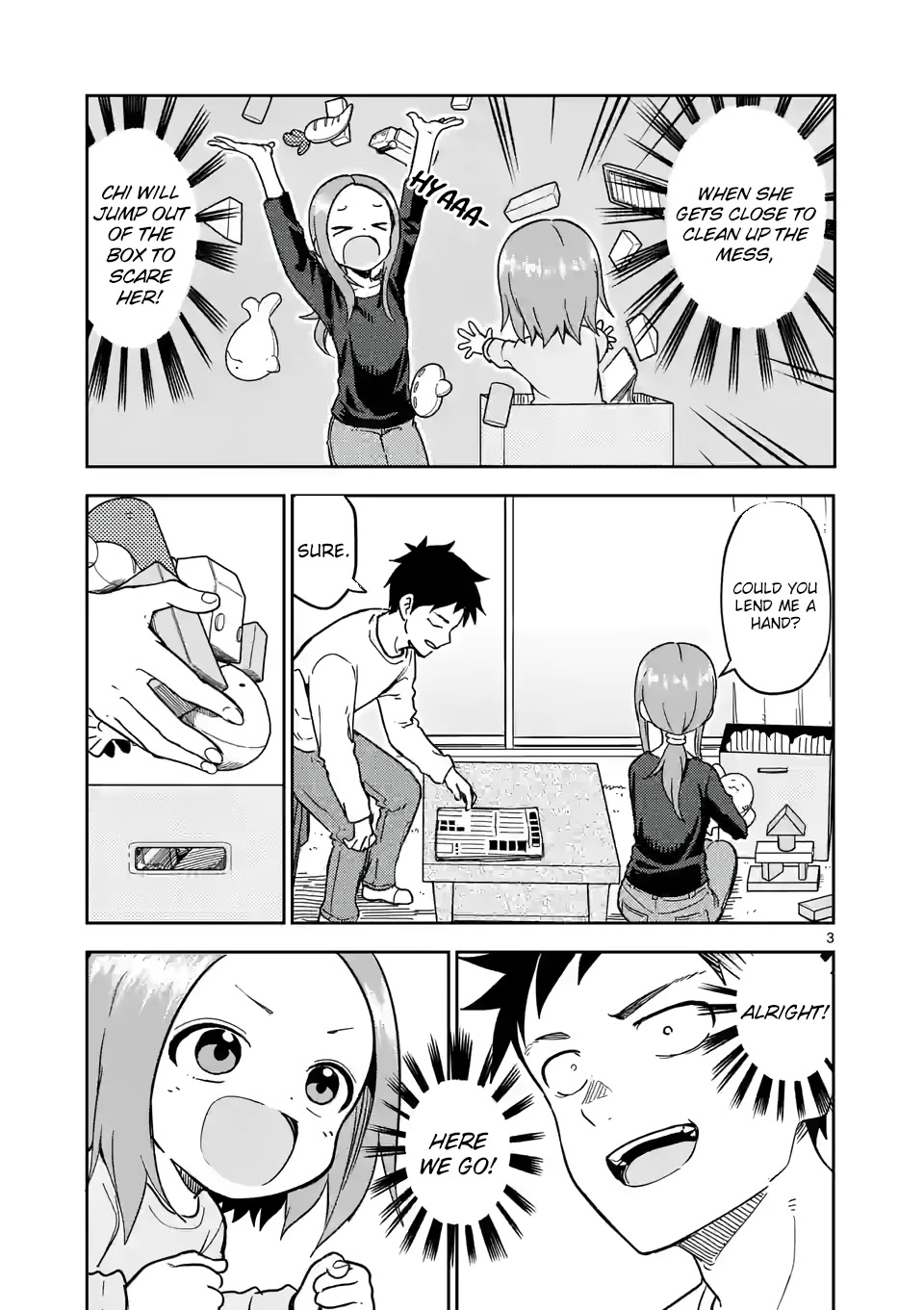 Karakai Jouzu no (Moto) Takagi-san Chapter 215 page 3 - Chapter 215