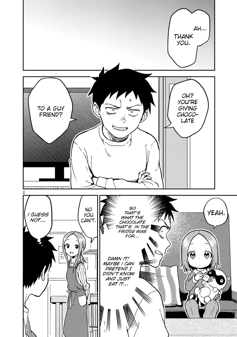 Karakai Jouzu no (Moto) Takagi-san Chapter 216 page 2 - Chapter 216