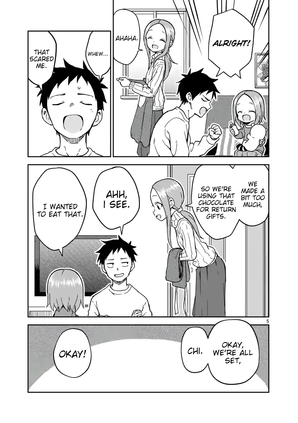 Karakai Jouzu no (Moto) Takagi-san Chapter 216 page 5 - Chapter 216