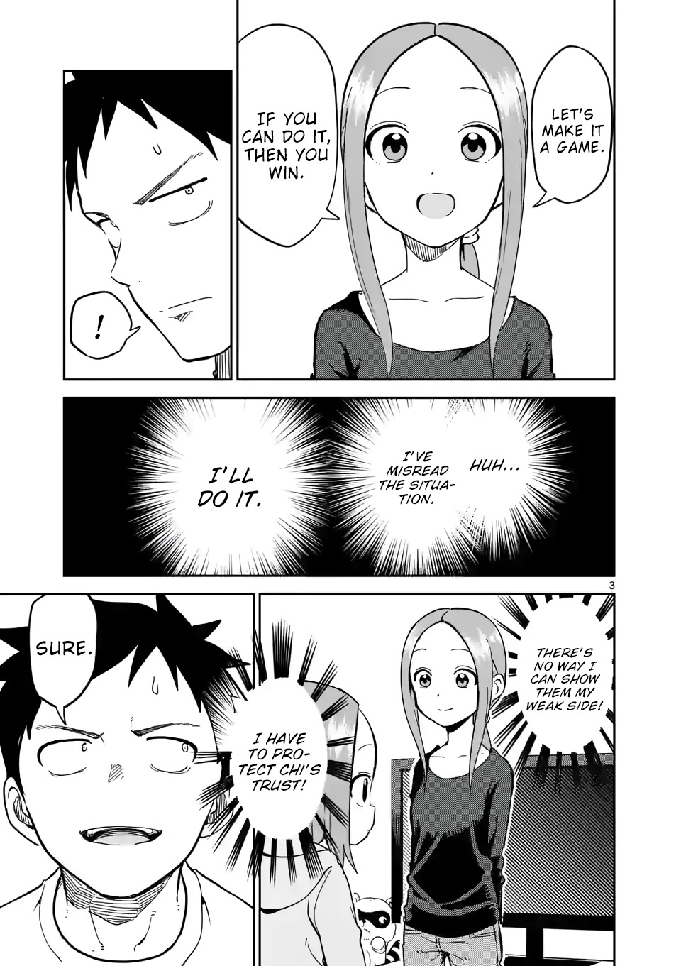 Karakai Jouzu no (Moto) Takagi-san Chapter 217 page 3 - Chapter 217