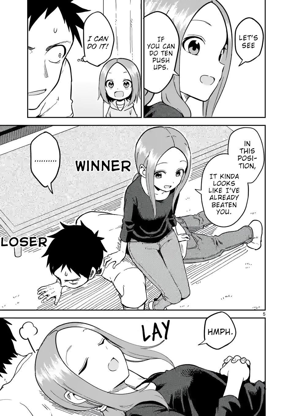 Karakai Jouzu no (Moto) Takagi-san Chapter 217 page 5 - Chapter 217