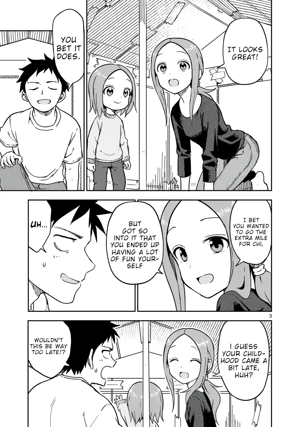 Karakai Jouzu no (Moto) Takagi-san Chapter 218 page 3 - Chapter 218