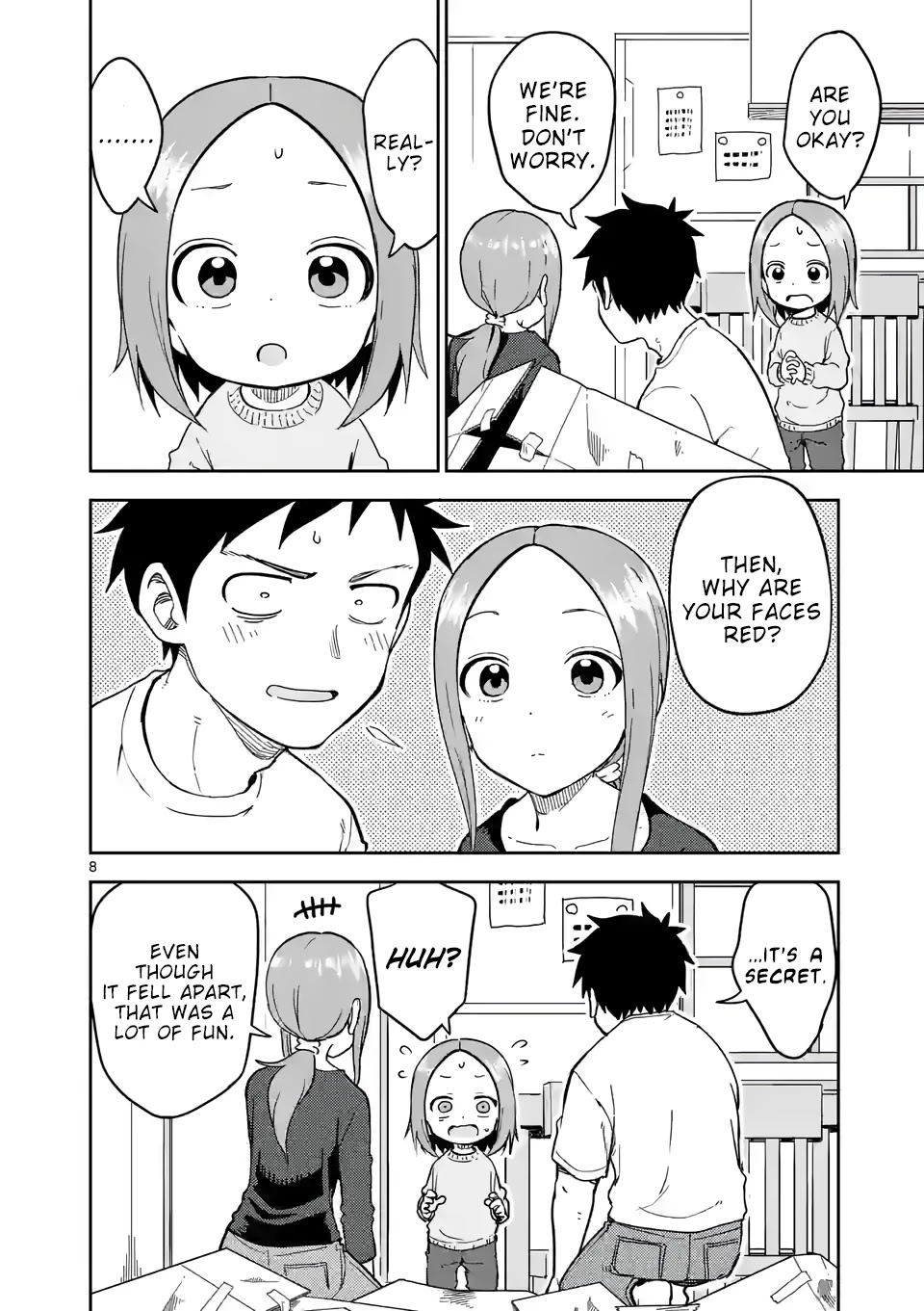 Karakai Jouzu no (Moto) Takagi-san Chapter 218 page 8 - Chapter 218