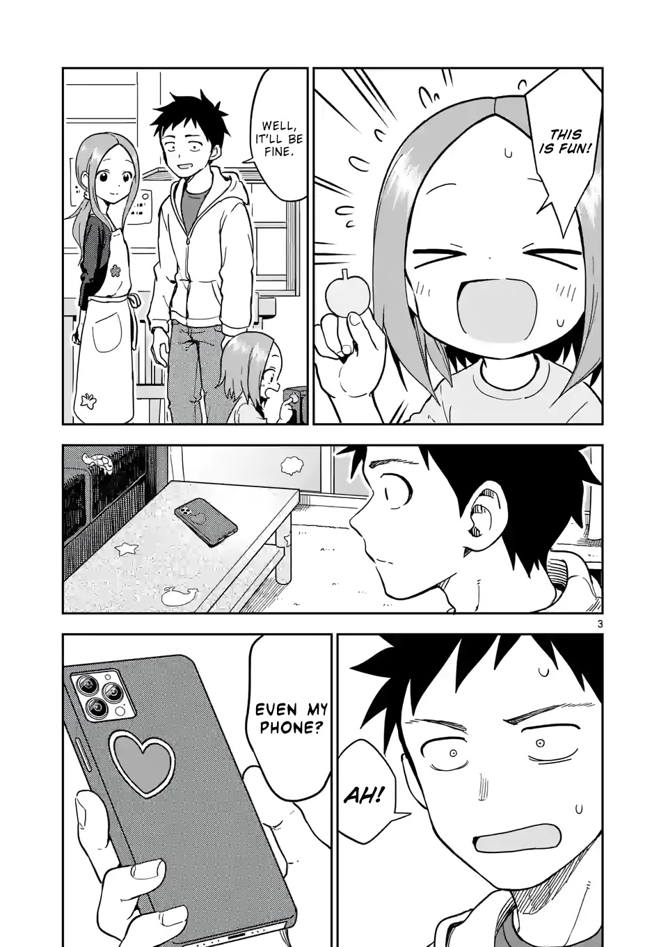Karakai Jouzu no (Moto) Takagi-san Chapter 221 page 3 - Chapter 221