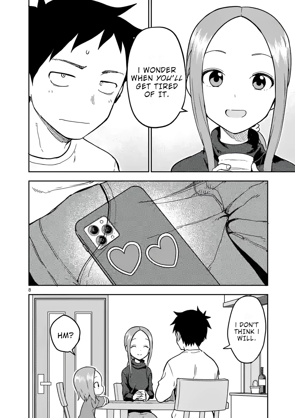 Karakai Jouzu no (Moto) Takagi-san Chapter 221 page 8 - Chapter 221
