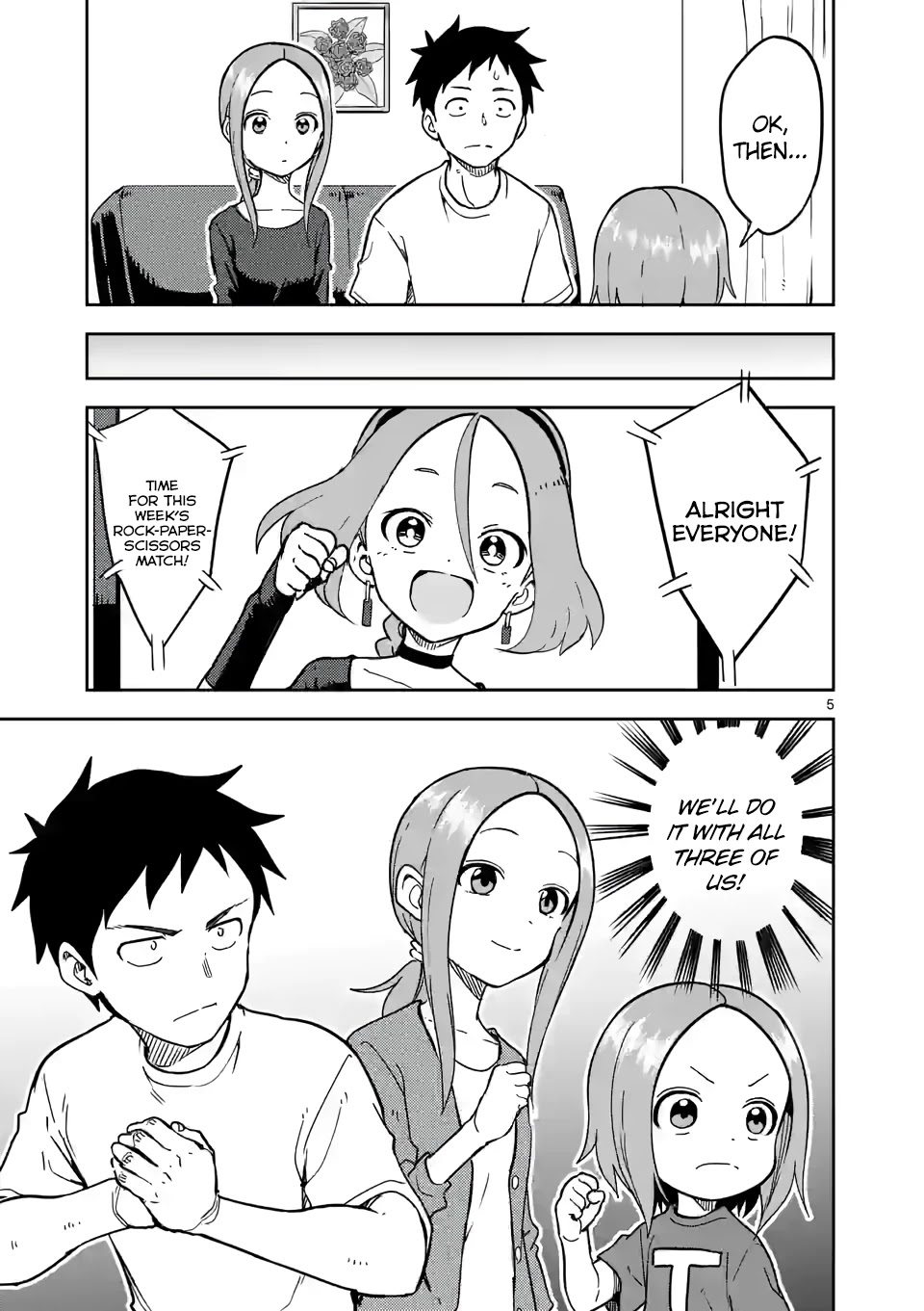 Karakai Jouzu no (Moto) Takagi-san Chapter 222 page 5 - Chapter 222