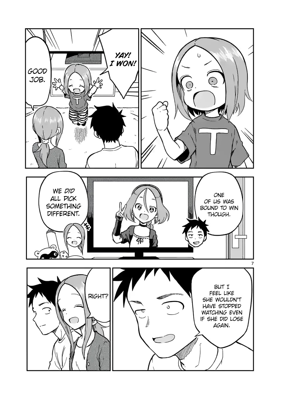 Karakai Jouzu no (Moto) Takagi-san Chapter 222 page 7 - Chapter 222