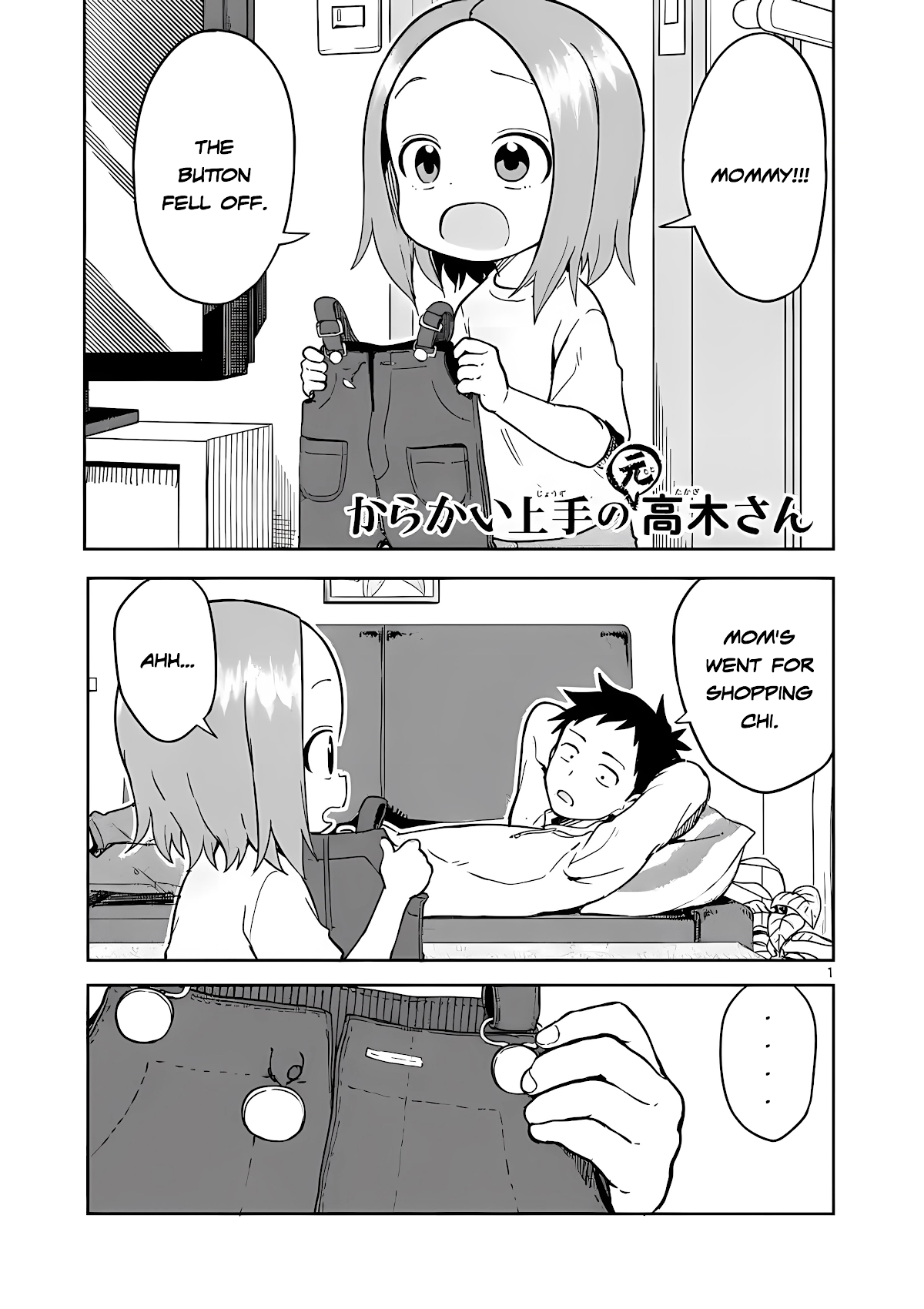 Karakai Jouzu no (Moto) Takagi-san Chapter 223 page 1 - Chapter 223: Ch. 223