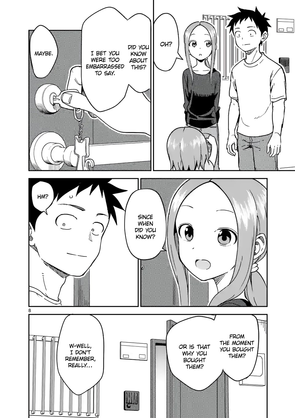 Karakai Jouzu no (Moto) Takagi-san Chapter 239 page 8 - Chapter 239