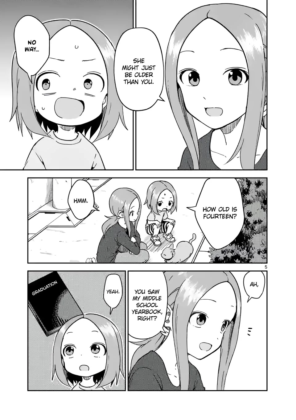 Karakai Jouzu no (Moto) Takagi-san Chapter 245 page 5 - Chapter 245